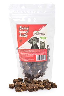 NATURECA pochúťka Mäsové kocky-Zajac, 100% mäso 150g