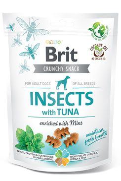 Brit Care Dog Crunchy Crack. Insecte. Tuna Mint 200g