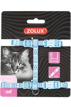 Postroj mačka ETHNIC nylon modrý Zolux