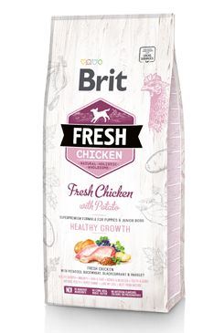 Brit Fresh Dog Chicken & Potato Puppy Healthy Growth 2 balenia 12kg