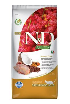 N & D GF Quinoa CAT Skin & Coat Quail & Coconut 5kg