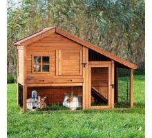 Natura drevený dom s výbehom pre králiky 151x107x80 cm