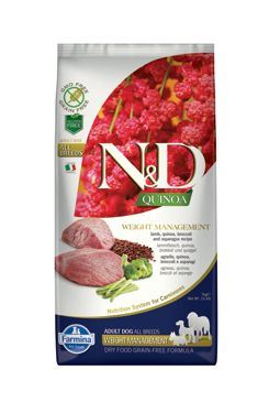 N & D Quinoa DOG Weight Management Lamb & Broccoli 7kg