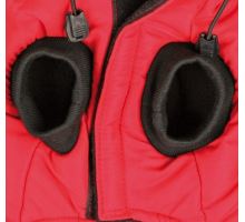 Červená vesta PALERMO s odopínacou kapucňou TRIXIE XS 27 cm