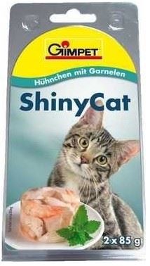 Gimpet mačka konz. ShinyCat kura / krevety 2x70g