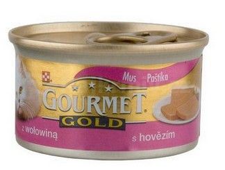 Gourmet Gold konzerva mačka jemná paštéta hovädzie 85g