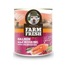 Farm Fresh Dog Salmon &amp; Herring + Cranberries Konzerte 750g