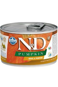 N & D DOG PUMPKIN Adult Quail & Pumpkin Mini 140g