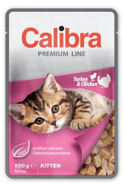 Calibra Cat vrecko Premium Kitten Turkey & Chicken 100g