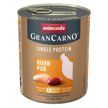 GranCarno Single Protein 800 g čisté kuracie, konzerva pre psov