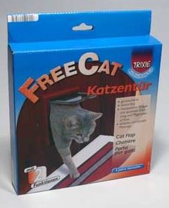 Dvierka mačka plast 2P Freecat Classic Trixie hnedá