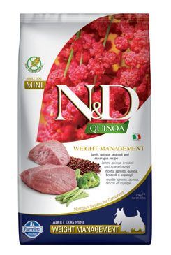 N & D Quinoa DOG Weight Mnmgnt Lamb & Broccoli Mini 800g