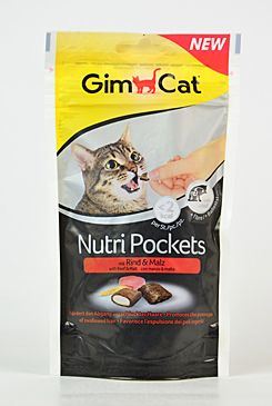 Gimcat Nutri pockets hovädzie a mált pasta 60g