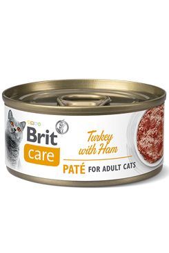 Brit Care Cat konz Paté Turkey & Ham 70g
