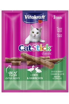 Vitakraft Cat Stick MINI kačica a králik 18g