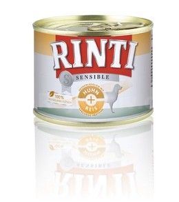 Rinti Dog Sensible konzerva kura + ryža 185g