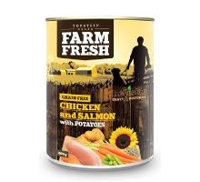 Farm Fresh Dog Chicken &amp; Salmon with Potatoes konz 800g