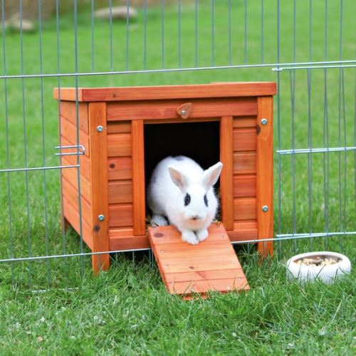 Drevený domček NATURA morča, králik 42x43x51cm