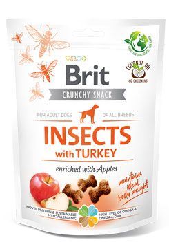 Brit Care Dog Crunchy Crack. Insecte. Turkey Apples 200g