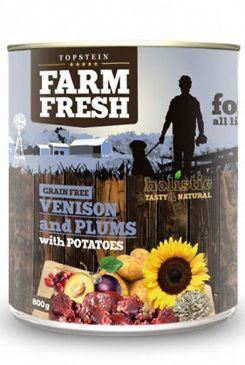 Farm Fresh Dog Venision & Plums + Potatoes konzerva 800g