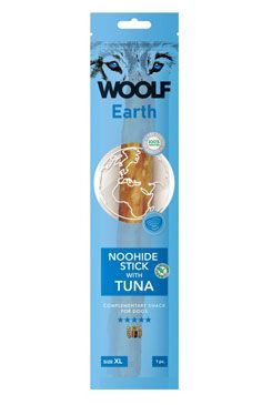 Woolf pochúťka Earth NOOHIDE XL Stick with Tuna 85g