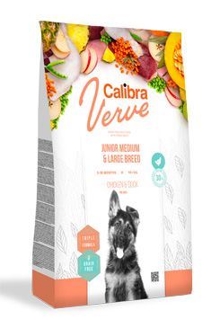 Calibra Dog Verve GF Junior M & L Chicken & Duck 2 balenia 12kg