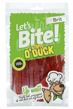Brit pochoutka Let's Bite Stripe o'Duck 80g