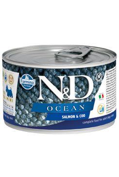N & D DOG OCEAN Adult Salmon & Codfish Mini 140g