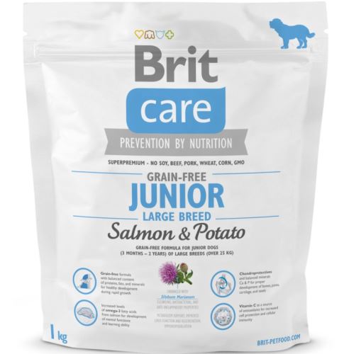 Brit Care Dog Grain-free Junior LB Salmon & Potato 2 balenia 12kg
