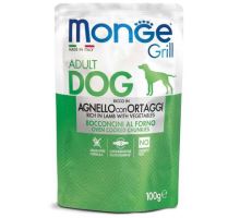 MONGE GRILL kapsička jahňacie so zeleninou pre psov 100 g