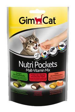 GIMCAT Nutri Pockets mált + vitamin.mix 150g