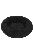 Pelech Amélie plyš guľatý 60cm Čierna A25 1ks