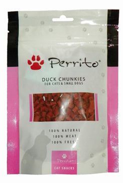 Perrito Duck Chunkies pre mačky a malé psy 100g