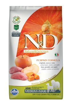 N & D GF Pumpkin DOG Adult M / L Boar & Apple