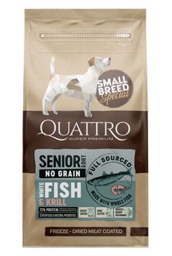 QUATTRO Dog Dry SB Senior/Diéta Ryby&Krill 7kg