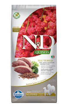 N & D Quinoa DOG Neutered Duck & Broccoli & Asp. 12kg