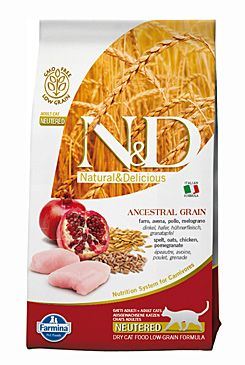 N & D Low Grain CAT Neutered Chicken & Pomegranate 1,5 kg