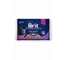 Brit Premium Cat vrecko Fish Plate 400g (4x100g)