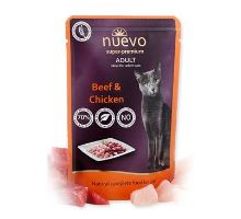 Nuevo mačka vrecko kuracie a hovädzie 85g