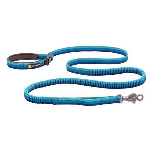 Vodítko pre psov Ruffwear Roamer ™ Bungee Dog Lead-blue-atoll-M