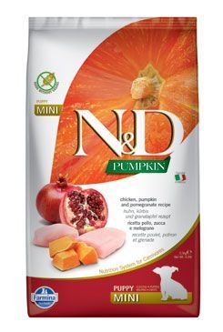 N & D Pumpkin DOG Puppy Mini Chicken & Pomegranate 2,5kg