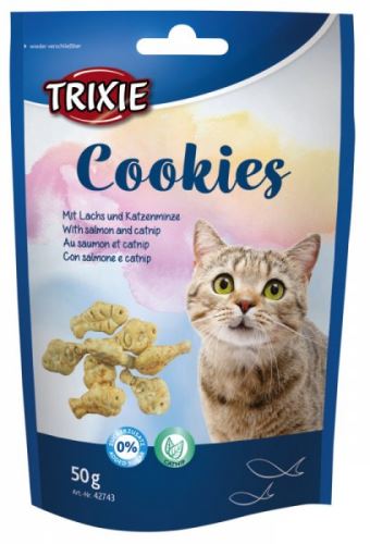 COOKIES s lososom a catnipom 50 g