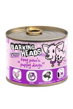 Barking HEADS Tiny Paws Puppy Days konzerva 200g