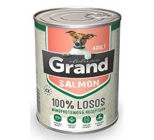 GRAND konz. deluxe pes losos adult 400g
