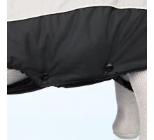 Zimné oblečok MARNE čierny, s otvorom na vodítko TRIXIE M 45 cm