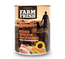 Farm Fresh Dog Chicken &amp; Herring + Cranberries Konzerte 800g
