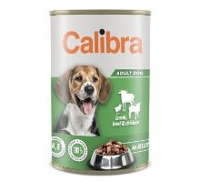 Calibra Dog konz.Lamb, beef &amp; chick. in jelly 1240g NEW