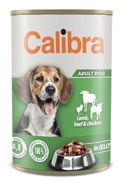 Calibra Dog konz.Lamb, beef & chick. in jelly 1240g NEW