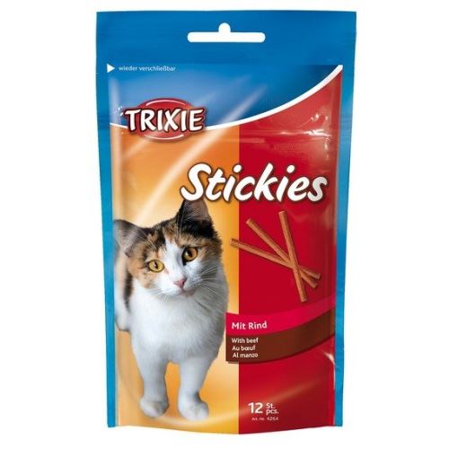 Esquisita Stickies hovädzie tyčinky mačka 12ks