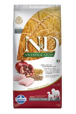 N & D Low Grain M / L Chicken & Pomegranate Adult Dog 12kg